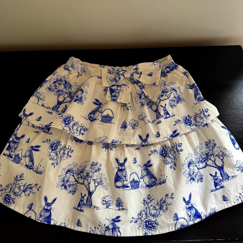 Gymboree-Ruffled Skort-Girls Size 10-Blue & White